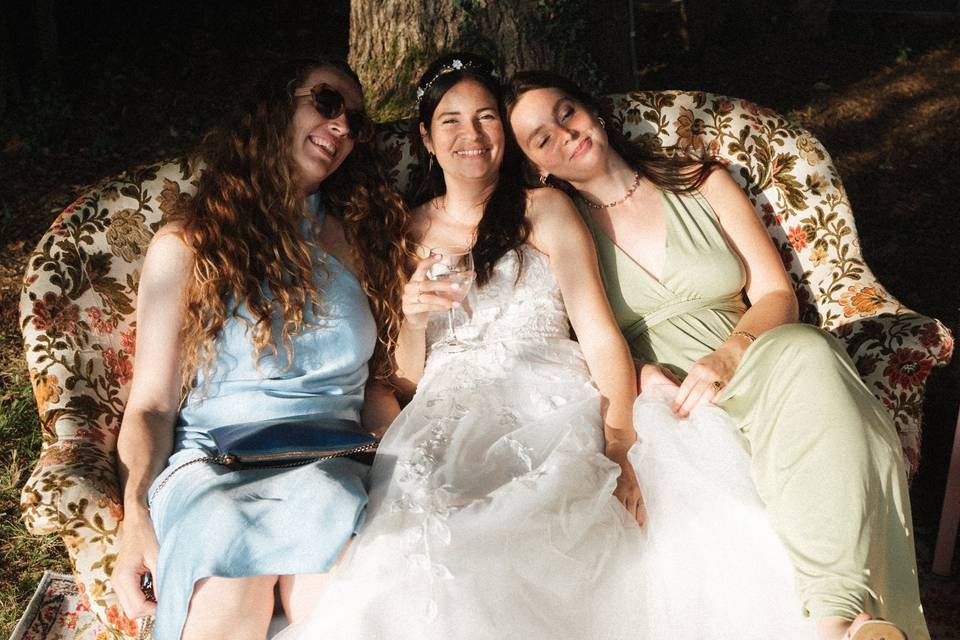 La mariée et ses amies