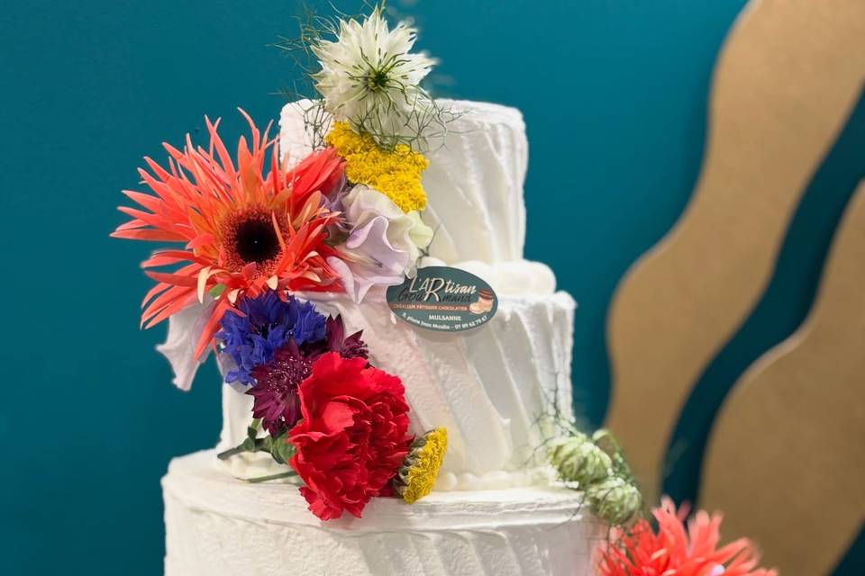 Wedding cake floral