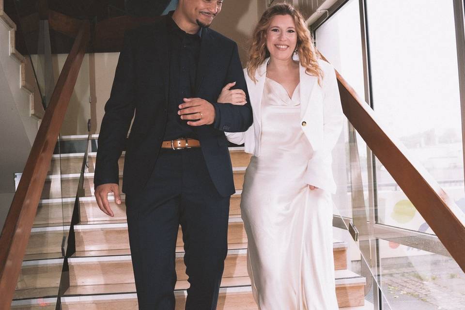 Joana & Kevin à la mairie