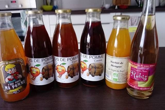 Jus de fruits bio sans additif