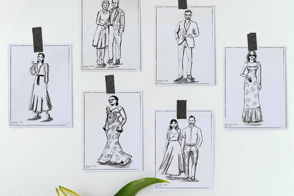 Croquis d'invités en direct