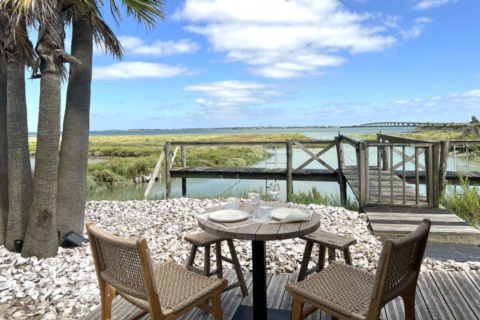 Terrasse vue mer