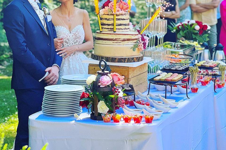 Wedding cake et mignardises