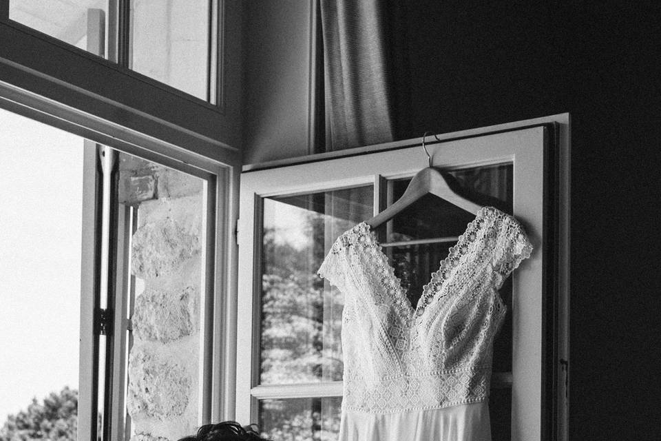 Robe noir et blanc