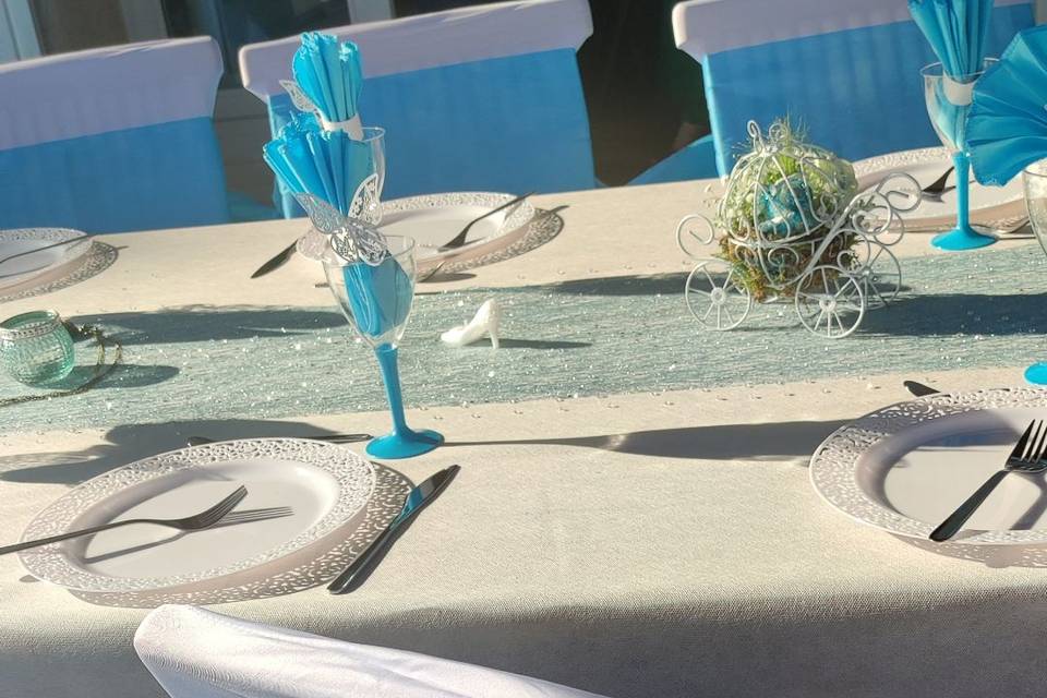 Table thème cendrillon
