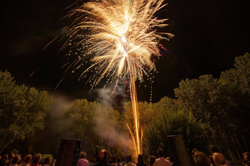 Feu d'artifice mariage