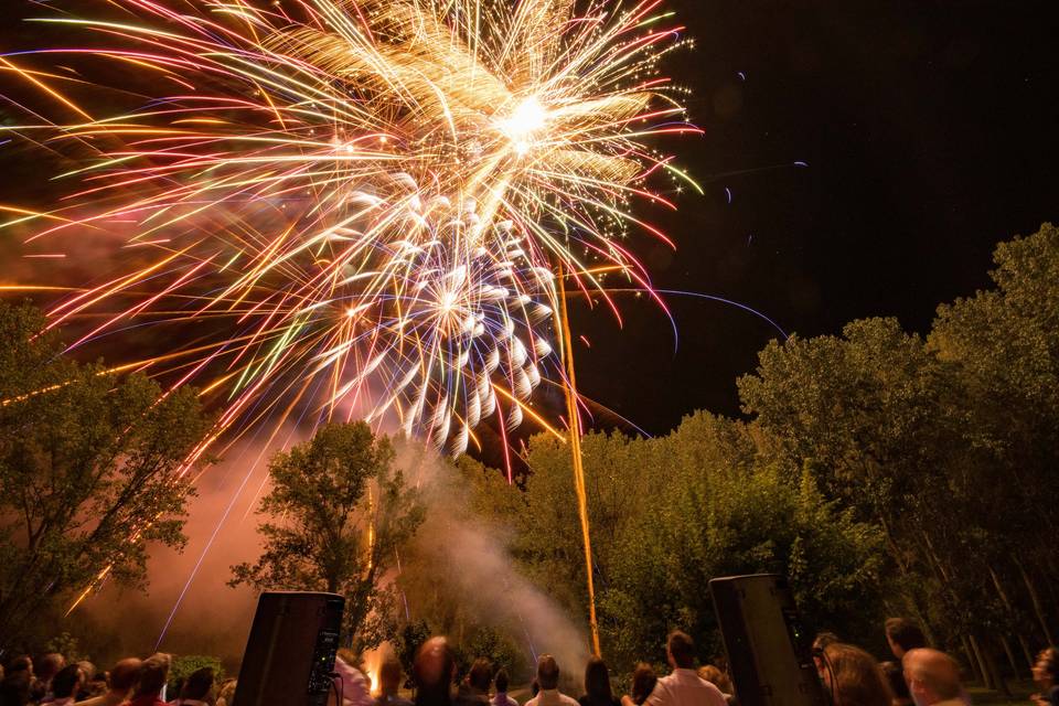 Feu d'artifice mariage