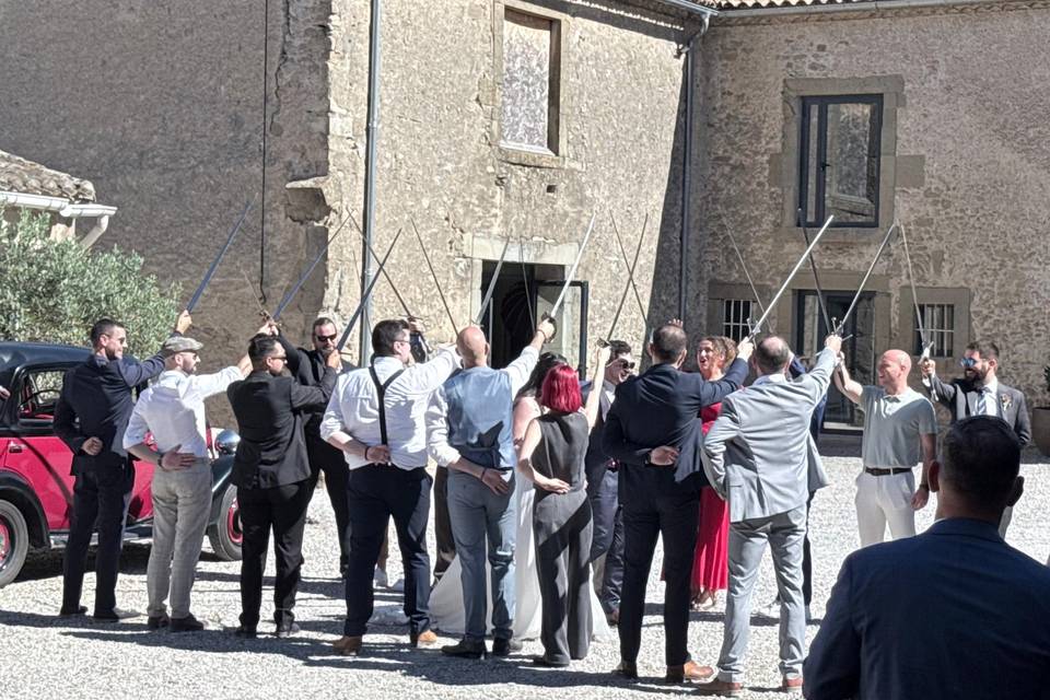 Arrivée des mariés