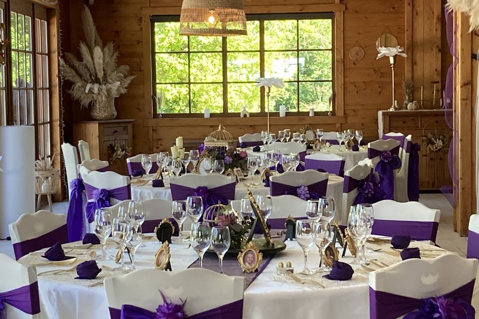Décor clair et violet