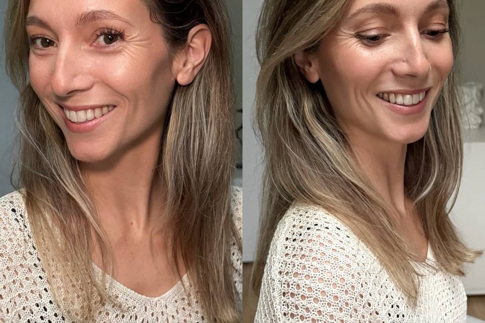 Avant / après Make up no make