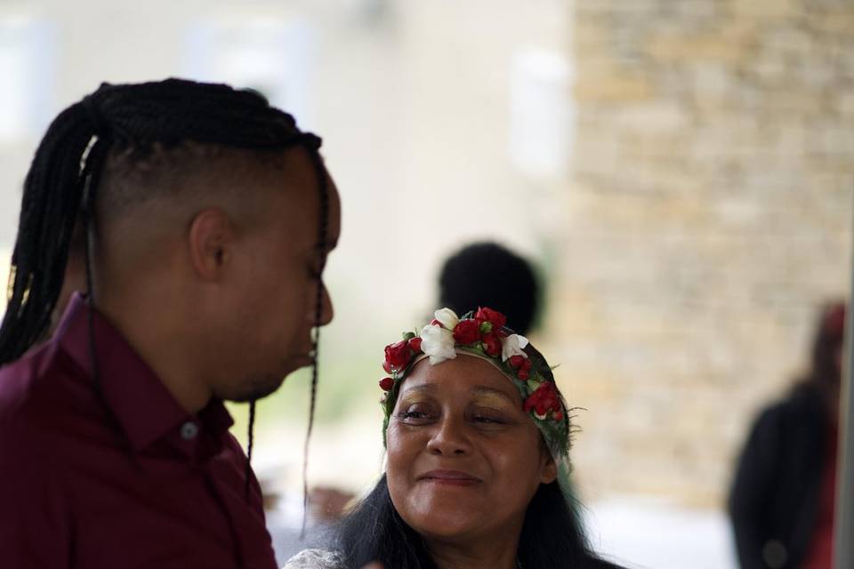 La mariée et son fils