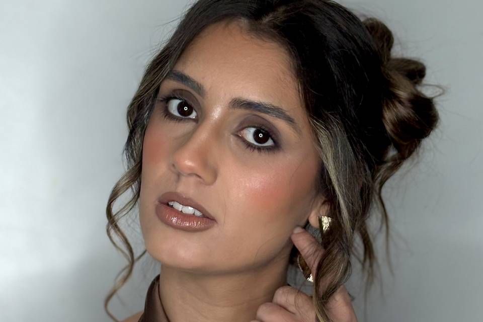 Brun Smokey eyes sans faux cil