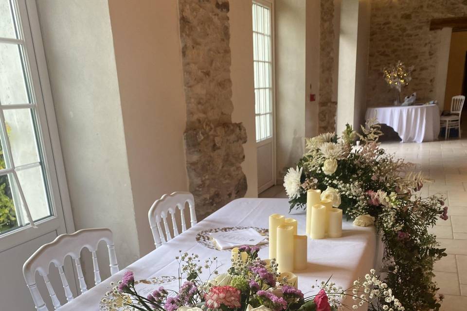 Décoration Table d’Honneur