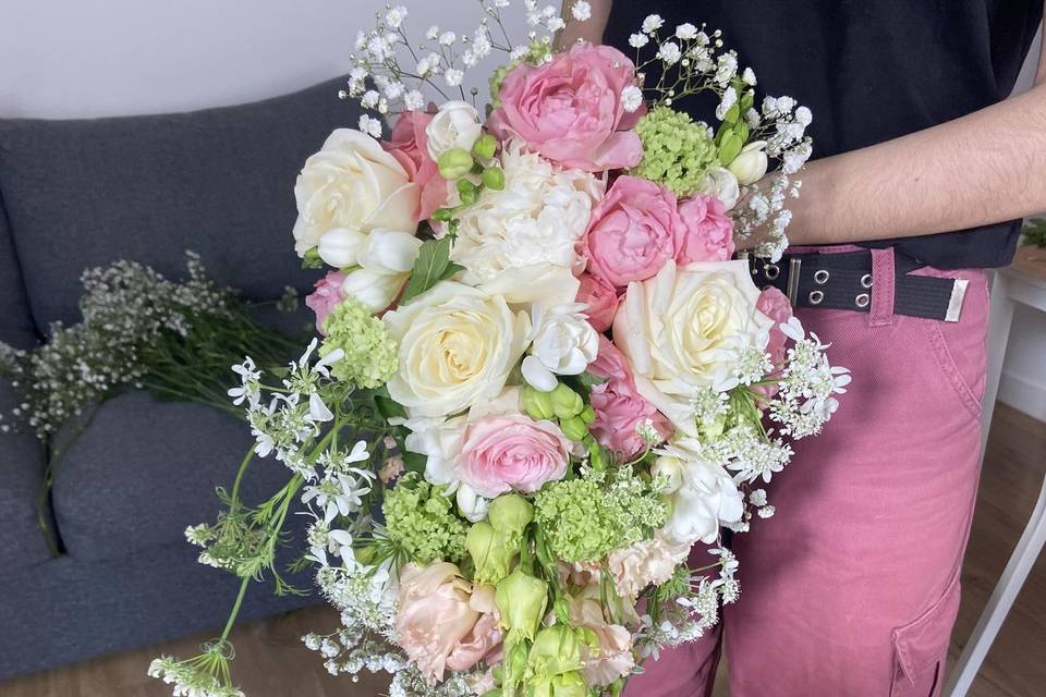 Bouquet de Mariée retombant