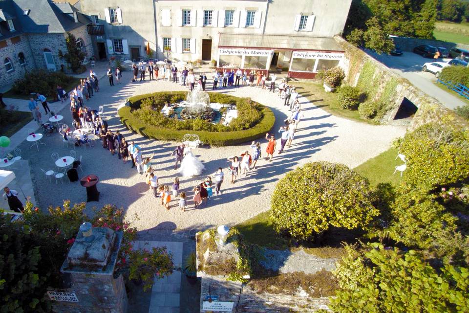 Mariage - Coeur - drone