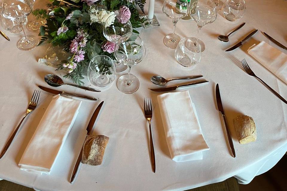 Décoration table des mariés