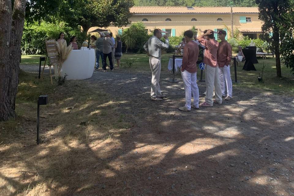 Arrivée des invités