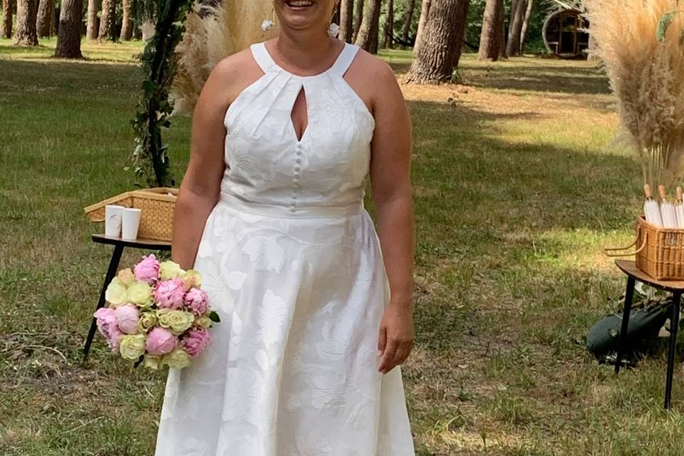 Arrivée mariée cérémonie