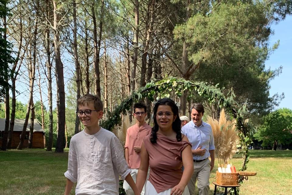 Arrivée invités cérémonie