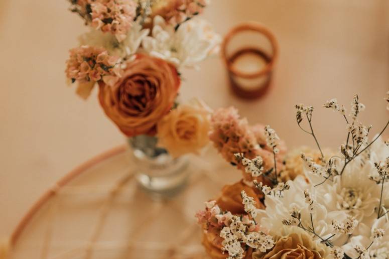 Bouquet de mariée anémones