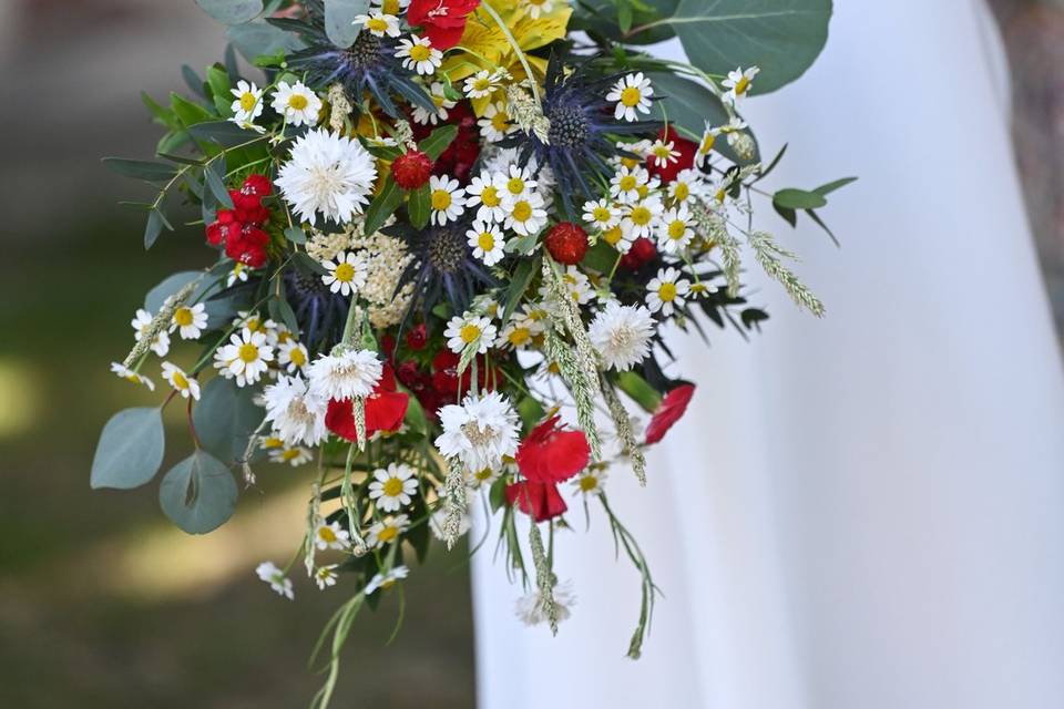 Bouquet coloré champêtre