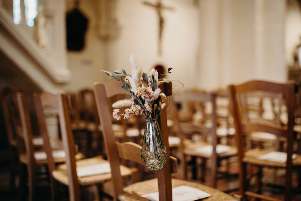 Couronne fleurs séchées