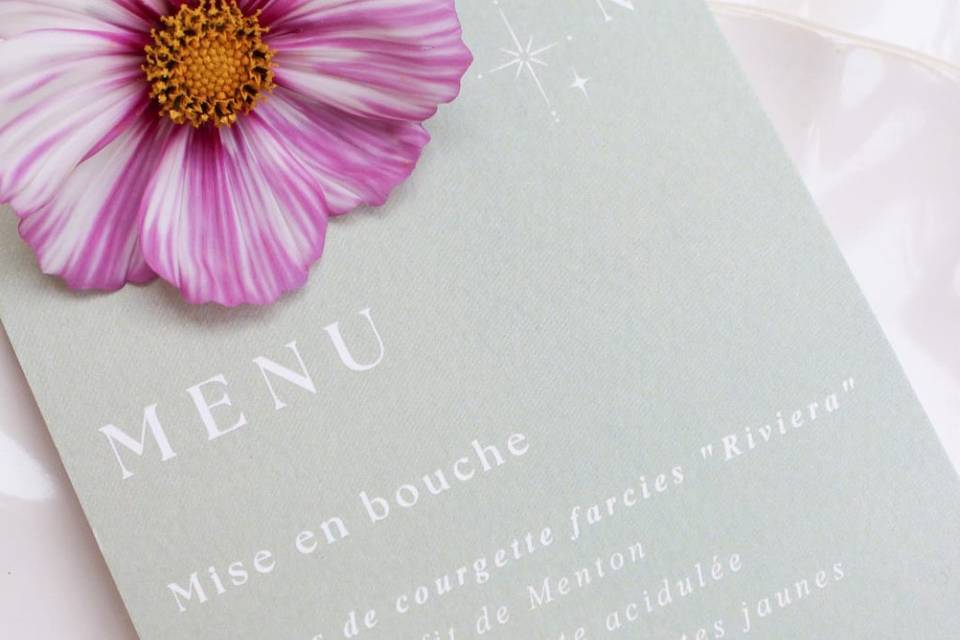 Menu sur mesure