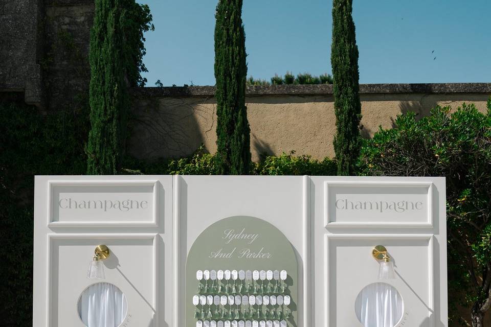 Champagne wall