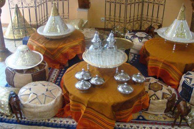 Buffet décoration gâteaux marocains