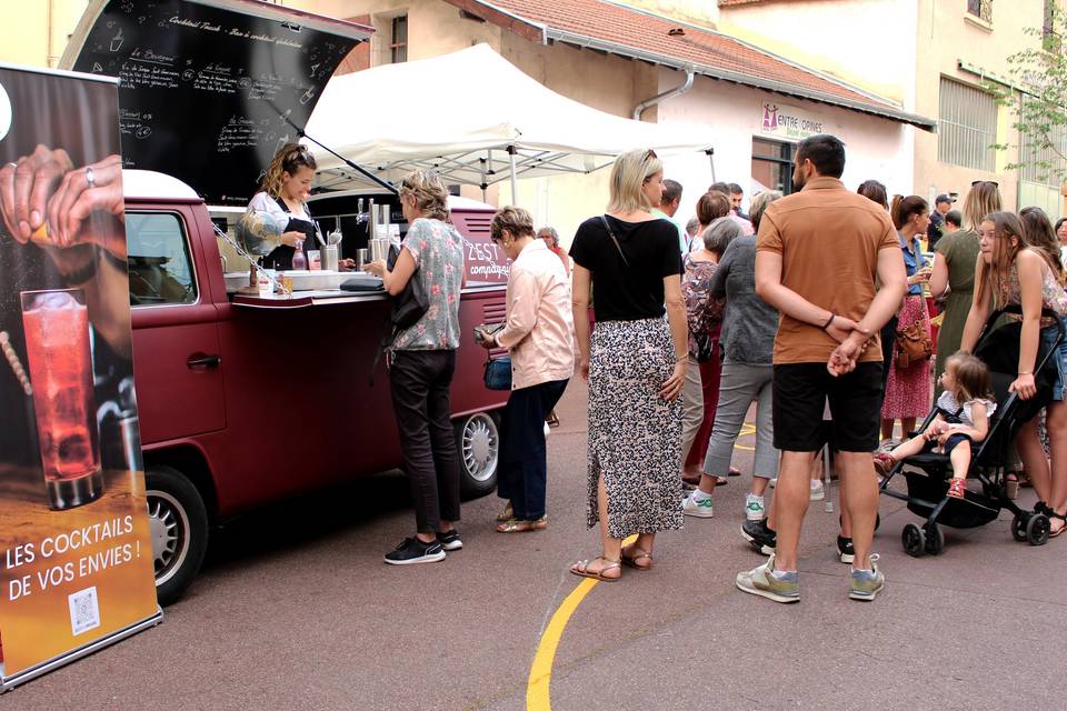 Cocktail truck en extérieur