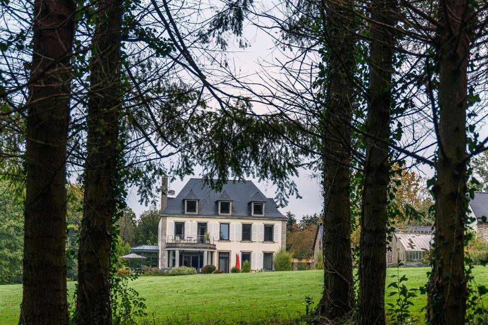 Vue sur le manoir