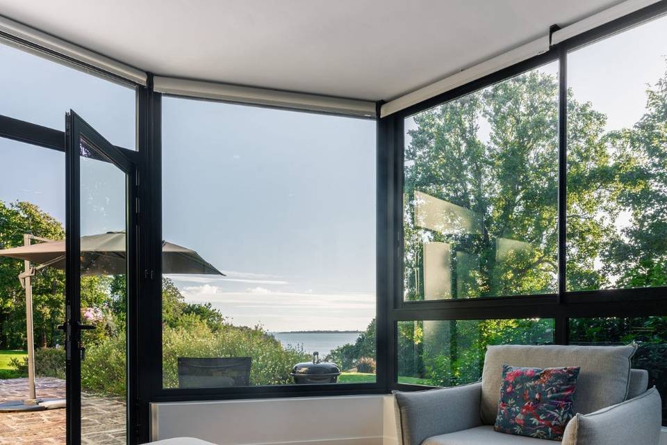 Vue mer depuis salon