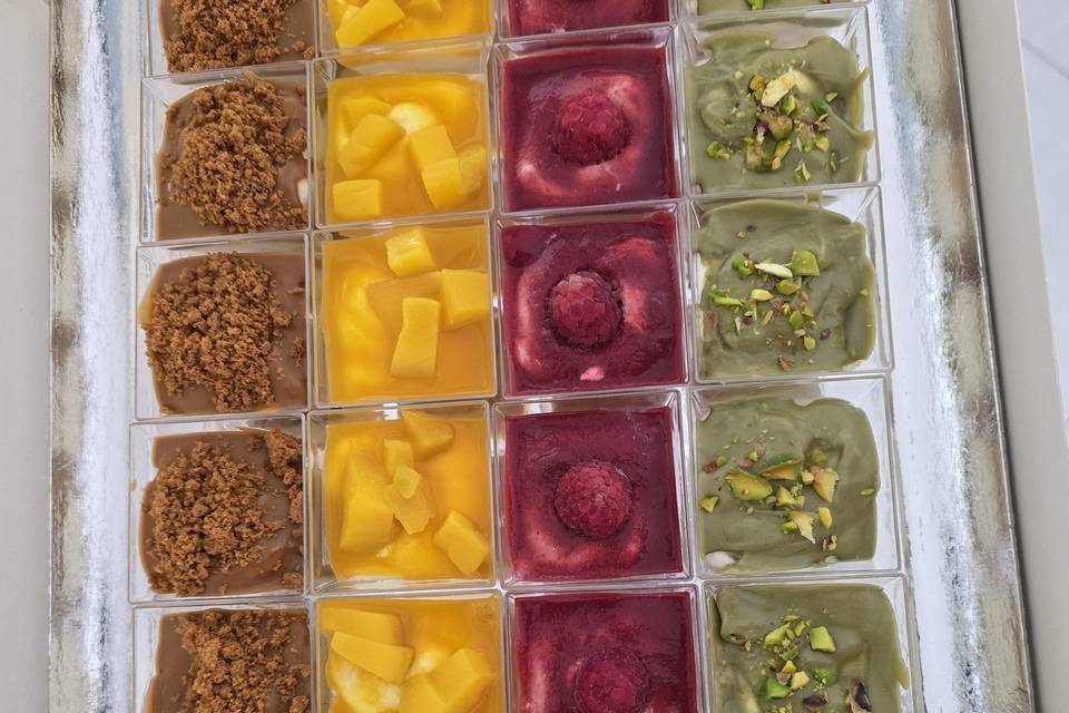 Assortiment de verrines sucrée