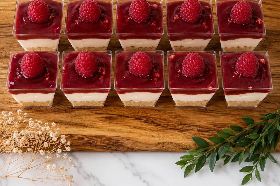 Verrines framboise