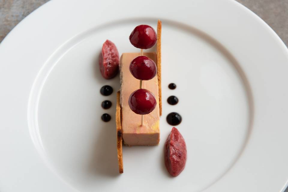 Entrée Foie Gras pomme d'Amour