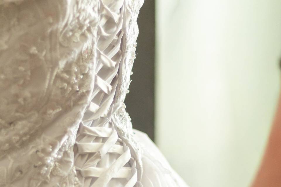Habillage de la mariée