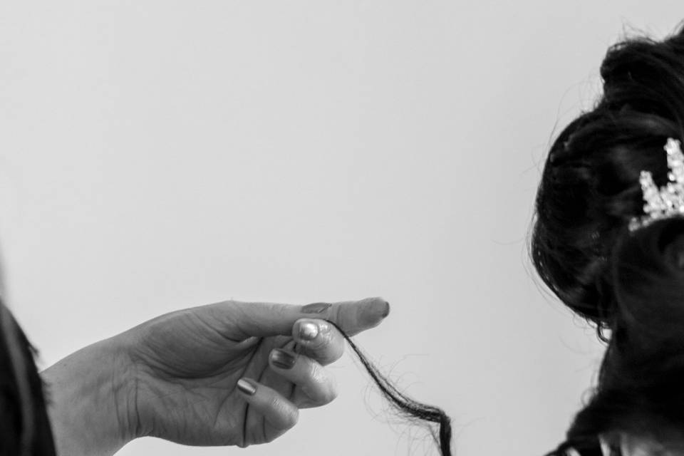 Coiffure de la mariée