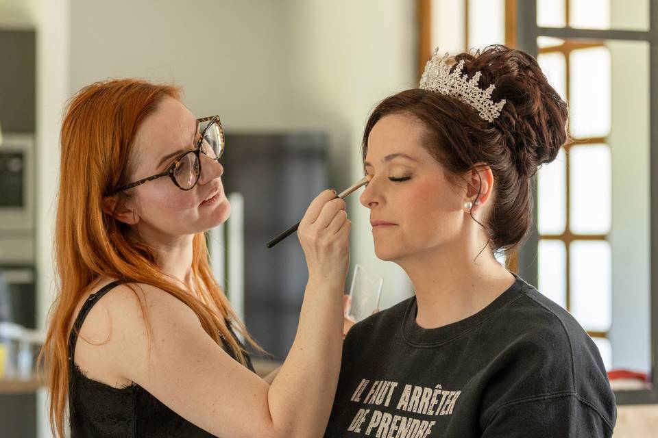 Maquillage de la mariée