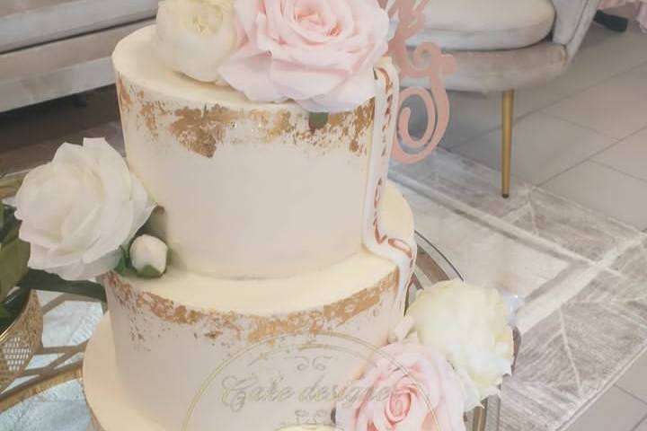 Wedding cake pivoine