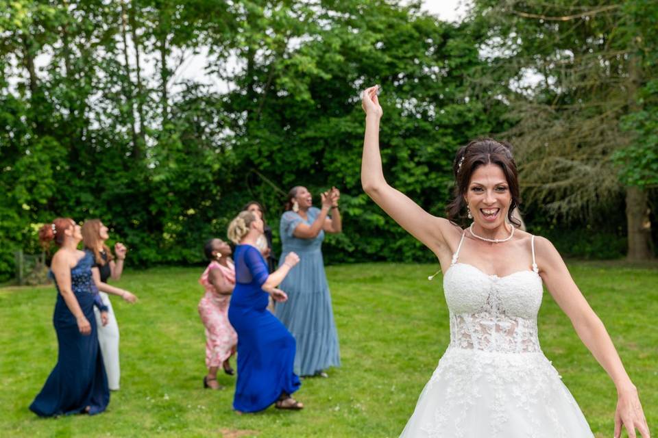 Le lancé de bouquet