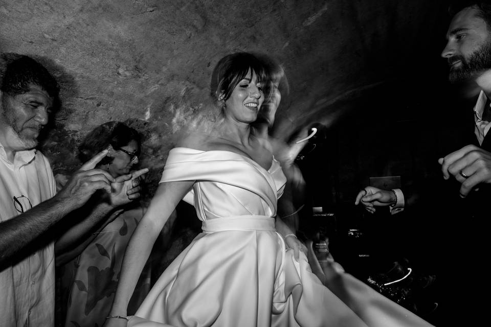 Mariée piste de dance