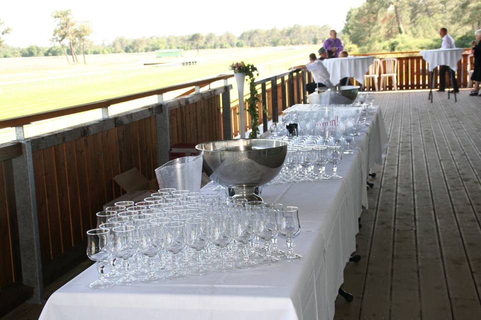 Terrasse dressage mariage