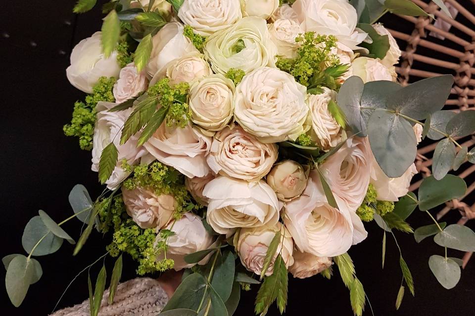 Bouquet de mariée rond