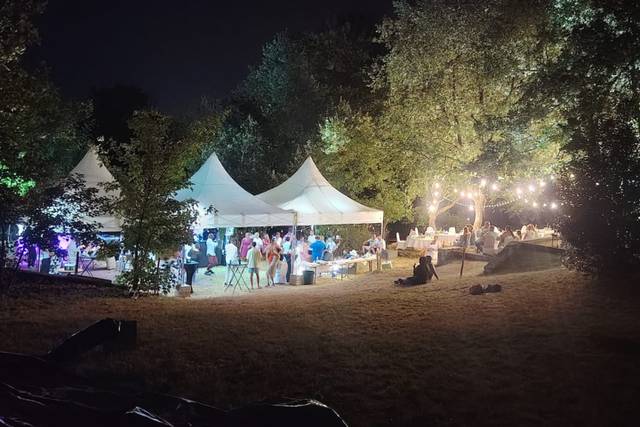 Pagode 5x5 m + guirlandes