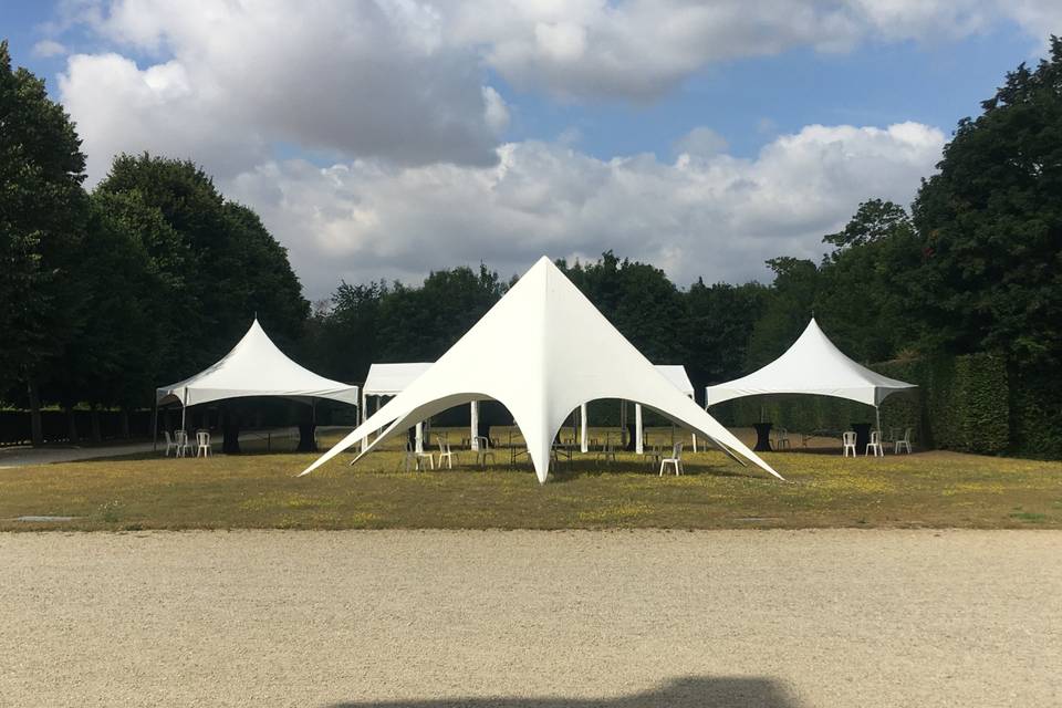 Structure Etoile, 6x6m, 6x12m