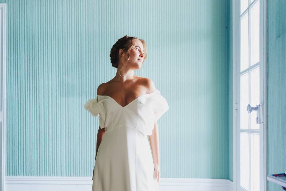 Photo mariée château