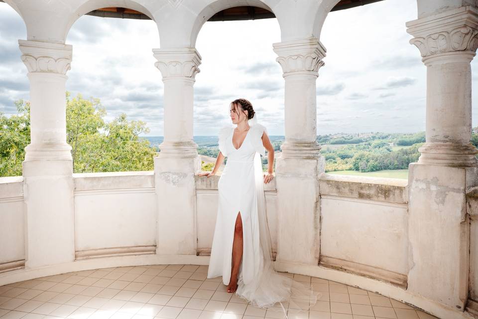 Photo mariée loggia
