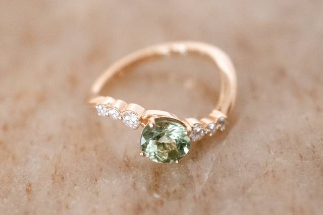 Tourmaline et diamants