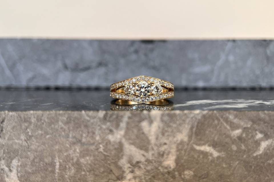 Bague fiançailles trilogie
