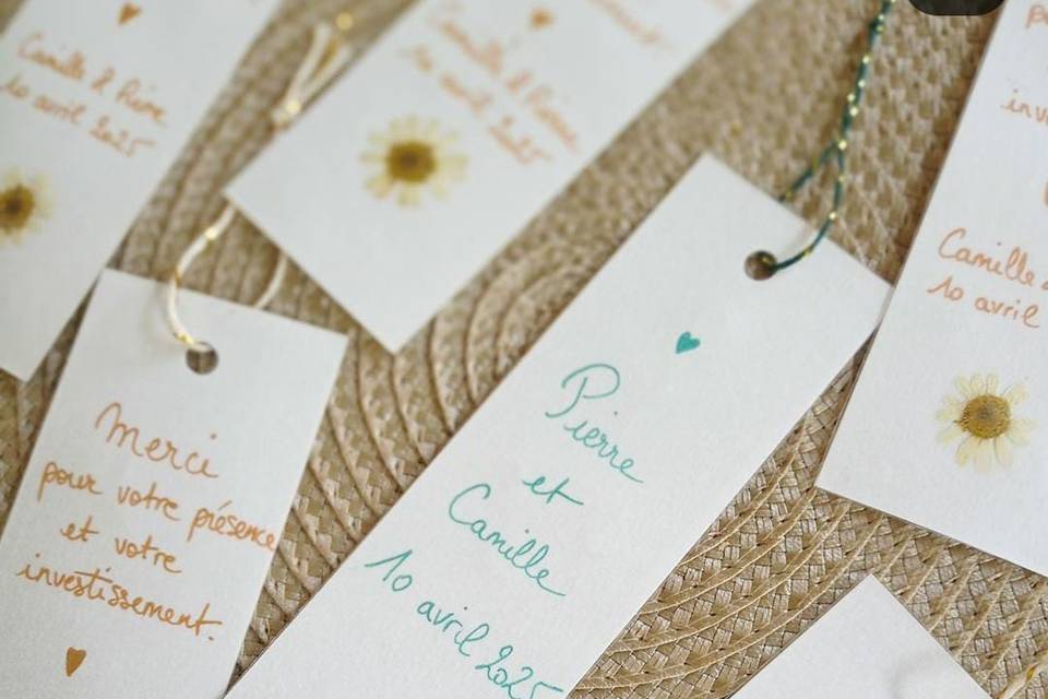 Marque page verso